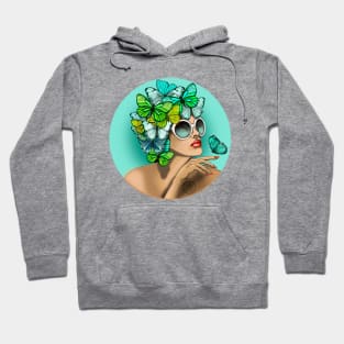 Retro Butterfly Swimmer Hoodie